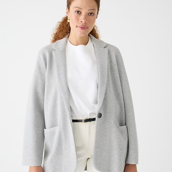 JCrew Cecile relaxed sweater-blazer - Picture 1 of 3